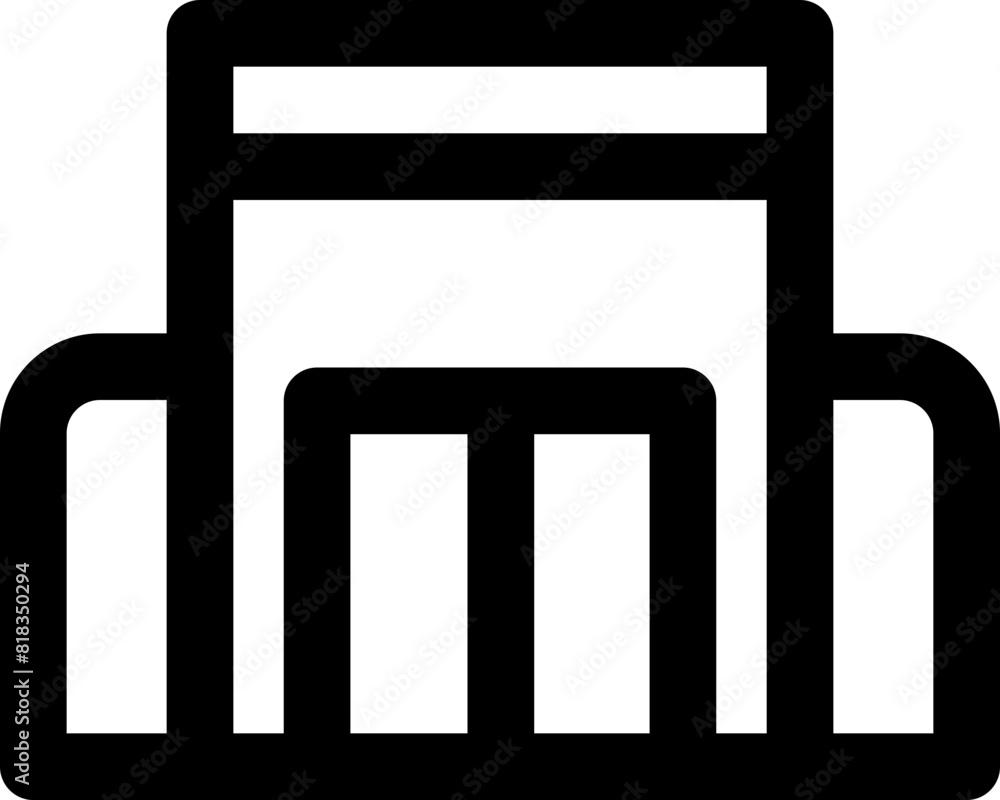 mall icon. vector line icon for your website, mobile, presentation, and logo design. mall icon. vector line icon for your website, mobile, presentation, and logo design.