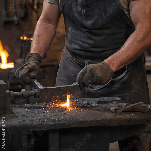 blacksmith at work