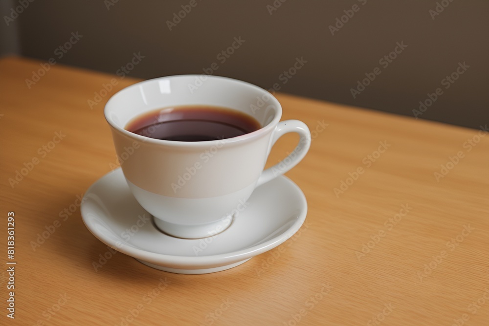 cup of coffee on wooden table cup of coffee on wooden table