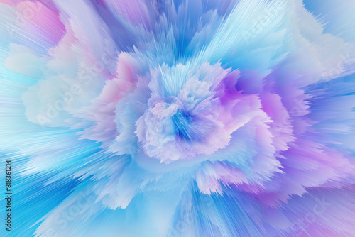 Explosive pastel color digital art background