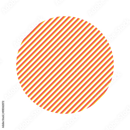 circle vector diagonal lines, design element.
