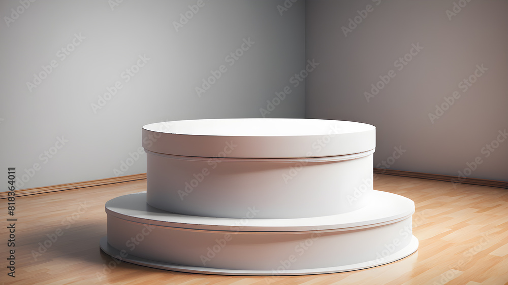 Simple modern podium background, Generative AI Simple modern podium background, Generative AI