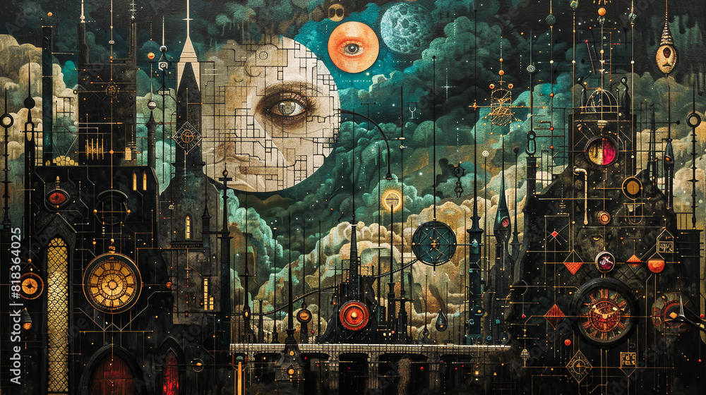 Fototapeta premium Vision of a Surreal Metropolis
