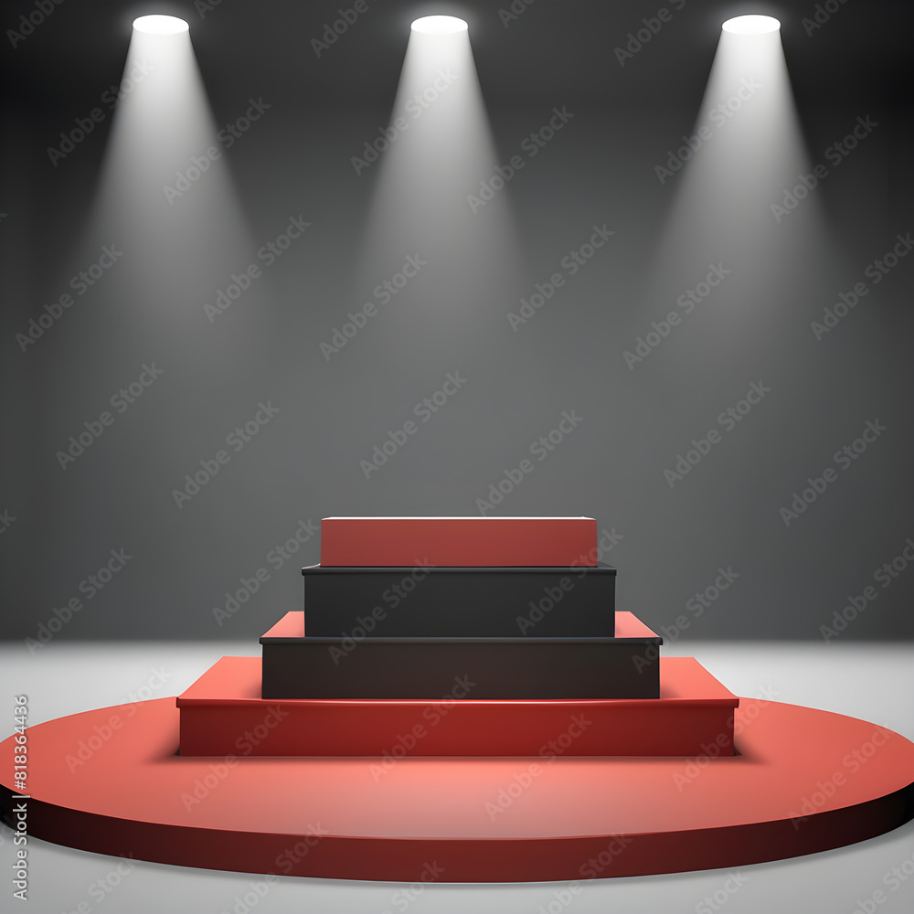 Fototapeta premium Simple modern podium background, Generative AI