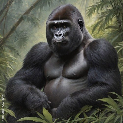 Mountain Gorilla in the Virunga Mountains