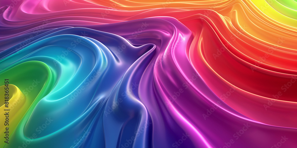 Obraz premium abstract colorful background with waves