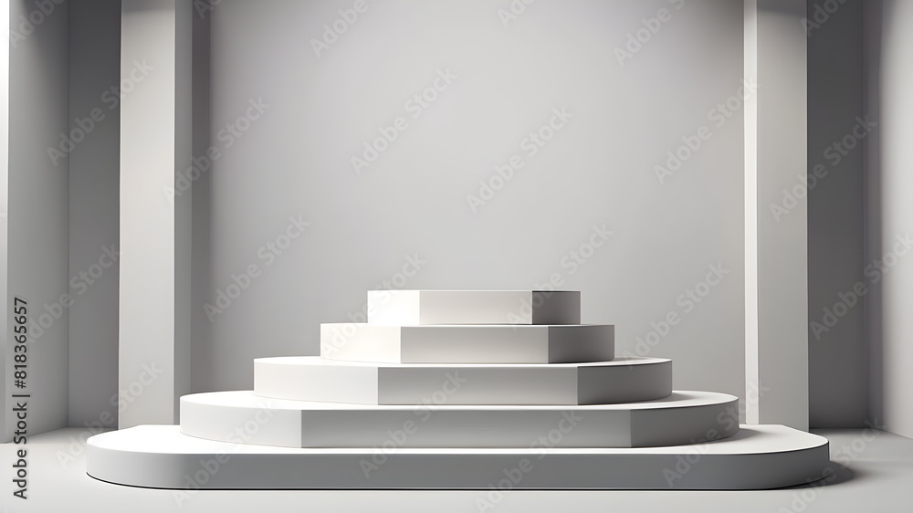 Simple modern podium background, Generative AI Simple modern podium background, Generative AI