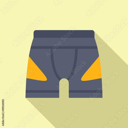 Vector illustration of stylish men boxer briefs on a warm beige background