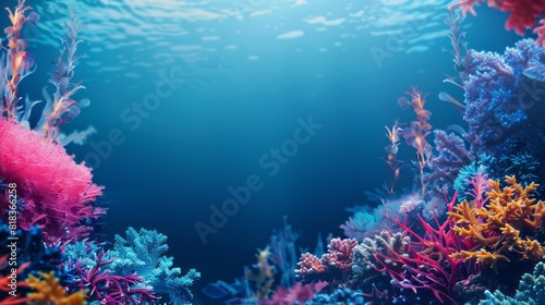 reef awareness day background concept  copy space