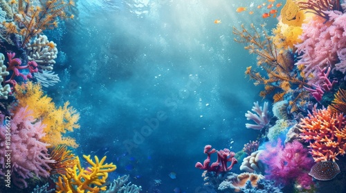 reef awareness day background concept  copy space