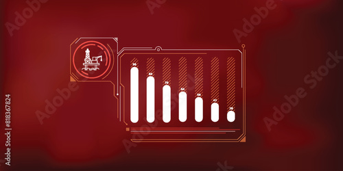 Infographic of price decline in the offshore oil and gas industry.