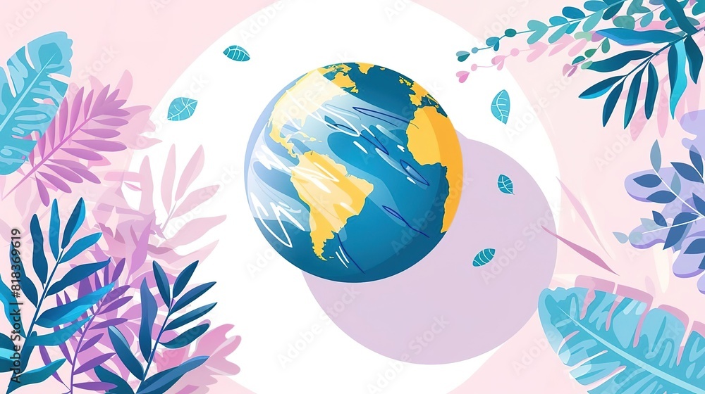 Naklejka premium Our planet is a beautiful and fragile place