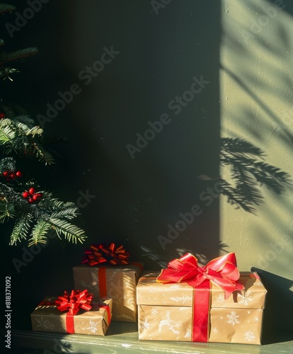 christmas tree with gifts