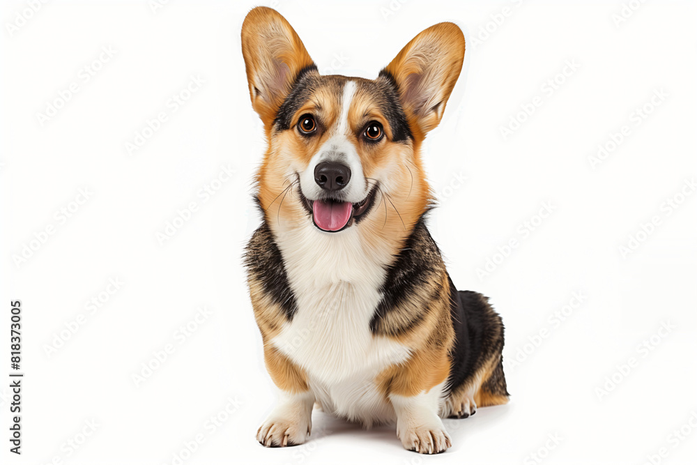 Welsh Corgi Pembroke isolated on white background Welsh Corgi Pembroke isolated on white background