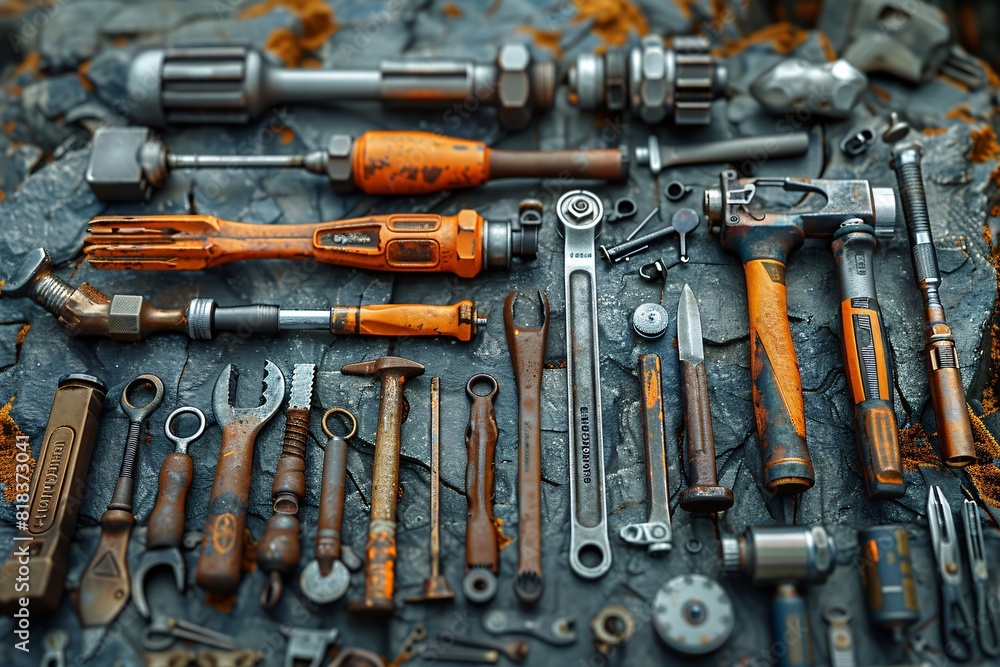 Tools arranged neatly Tools arranged neatly