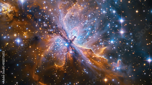 Macro Photo of a Stellar Formation Unveiling the Cosmic Splendor in Exquisite Detail