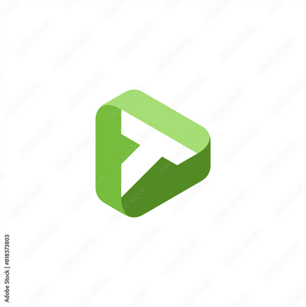 T logo letter triangle abstract geometris vector T logo letter triangle abstract geometris vector