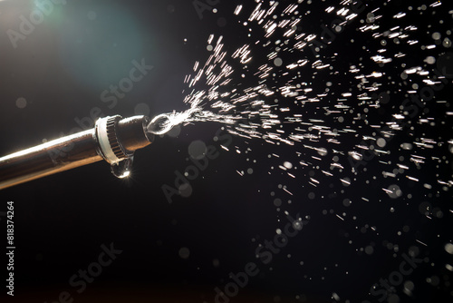 water spray from a watering can