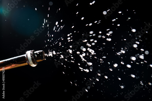 water spray from a watering can