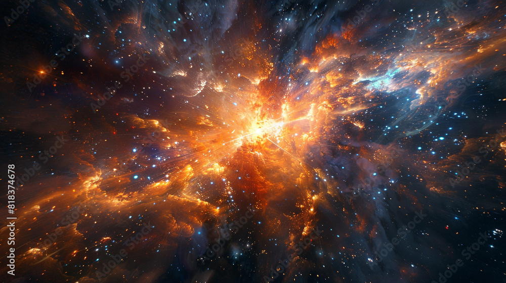 Radiant Cosmic Tapestry Capturing the Stunning Beauty and Power of a Stellar Explosion in Mesmerizing Detail Radiant Cosmic Tapestry Capturing the Stunning Beauty and Power of a Stellar Explosion in Mesmerizing Detail
