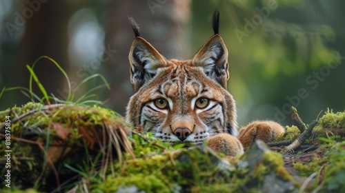 Eurasian Lynx (Lynx Lynx) in the Bavarian Forest National Park (Nationalpark Bayerischer Wald) in © Emil