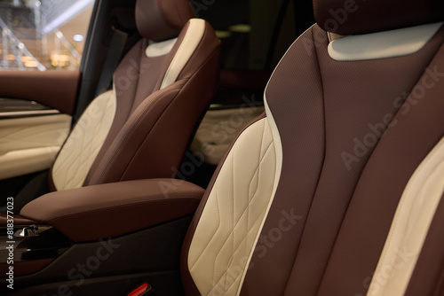 Automotive design with seats, walking shoe textile interior © Евгений Вершинин