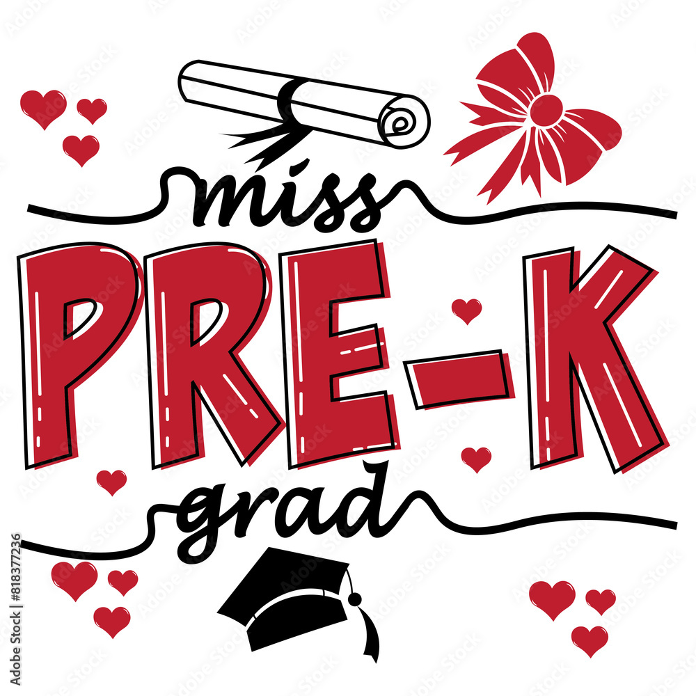 Miss PreK Grad Svg, PreK Graduation 2024, 2024 PreK Grad, Preschool