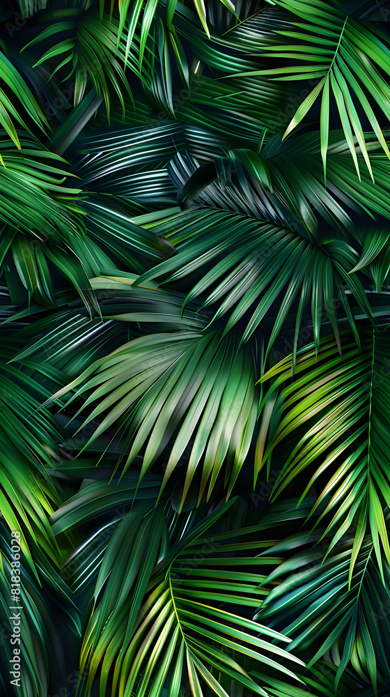Obraz premium Palm leaves background
