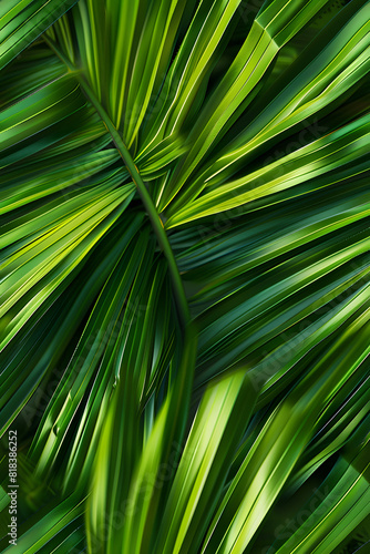 Palm leaves background