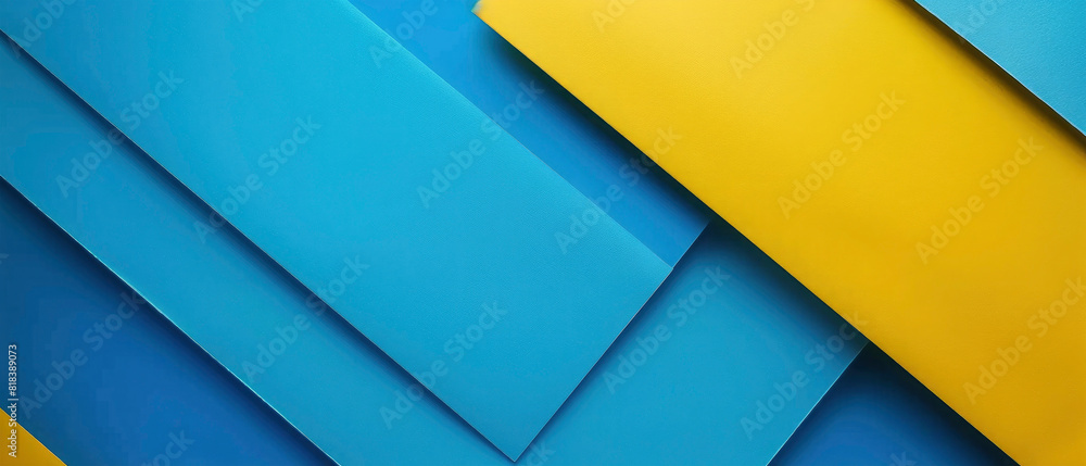 Abstract colorful paper cut, blue, yellow overlapping paper stripes texture background, illustration for webdesign or business Abstract colorful paper cut, blue, yellow overlapping paper stripes texture background, illustration for webdesign or business