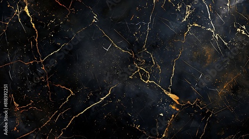 Black and gold marble texture with high resolution