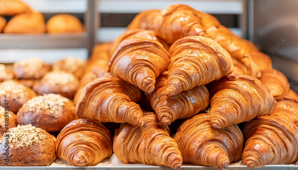 croissant on a table croissant on a table