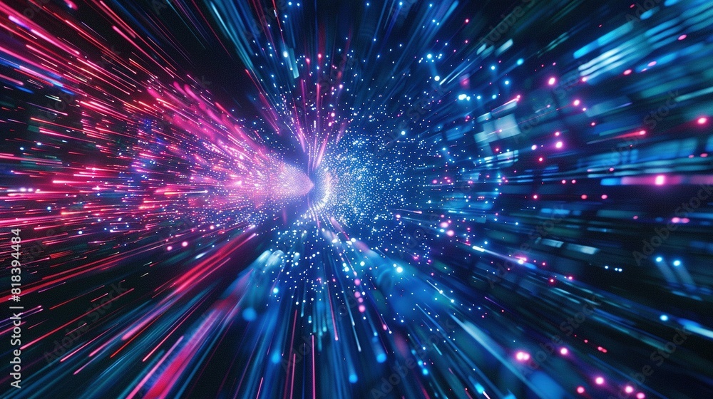 Naklejka premium Abstract Tech Background: High-Speed Broadband and Digital Connection