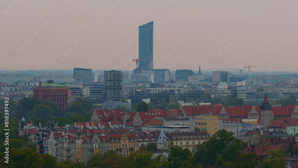 Obraz premium Panorama miasta Wroclawia