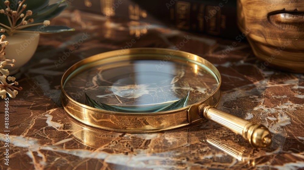 Metal Magnifying Glass for Precise Examination and Inspection Metal Magnifying Glass for Precise Examination and Inspection