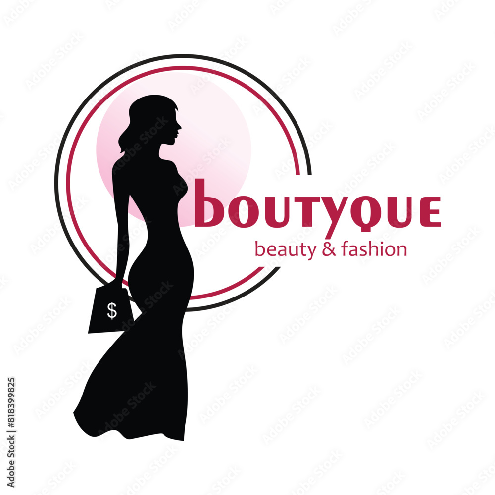 Boutyque logo design simple concept Premium vector Boutyque logo design simple concept Premium vector