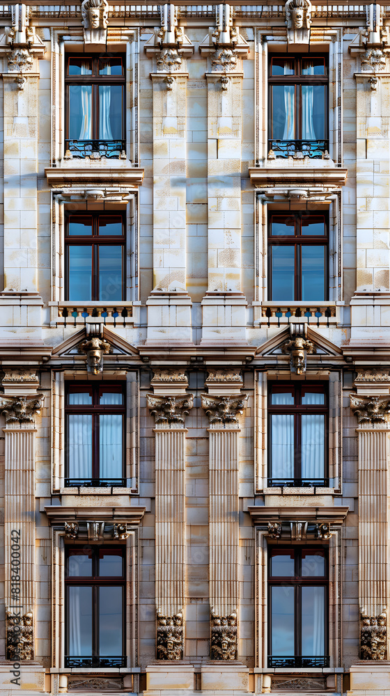 Intricate Display of XV Symmetry in Architectural Design – A Beacon of Balance and Uniformity