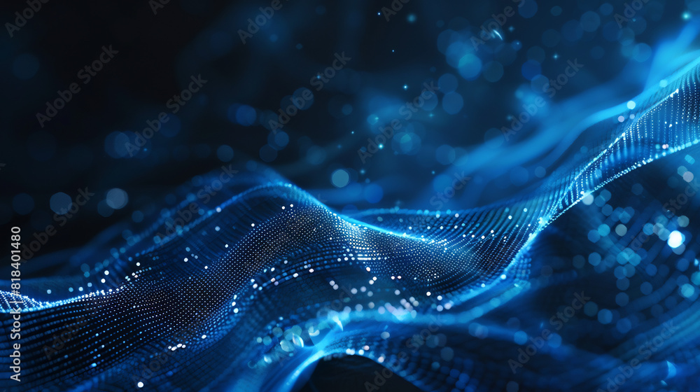 Abstract Blue Digital Wave Abstract Blue Digital Wave