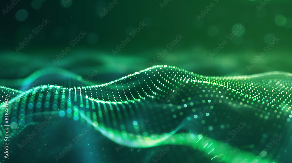 Abstract Green Digital Wave Abstract Green Digital Wave