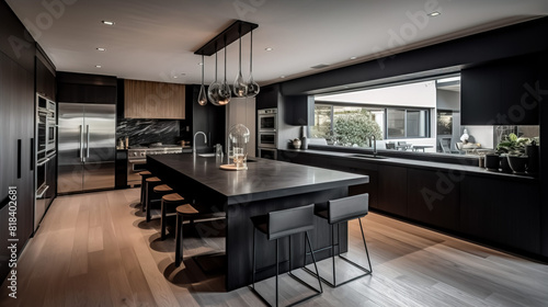 Beautiful sleek and modern kitchen © lali