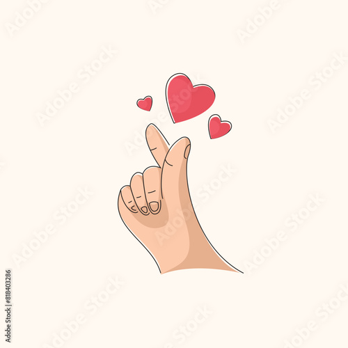 I love you heart sign. expressions love to you, message of love hand gesture, shapes heart with both hands.