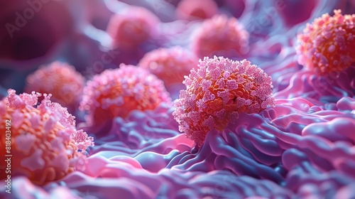 A virtual biopsy tool is utilized to project detailed close-ups of colon cancer cells