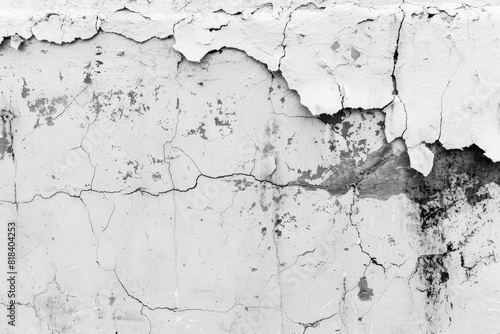 Dirty white paint concrete wall texture background. Old rough and grunge texture wall. Texture of cement wall - generative ai