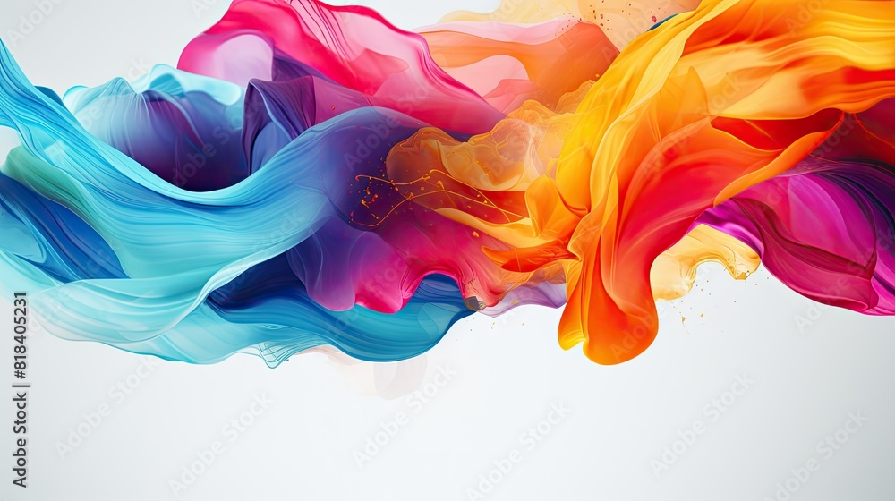 Vibrant swirls of abstract colors in motion Vibrant swirls of abstract colors in motion