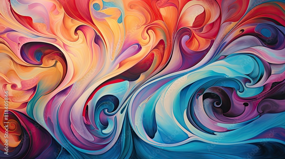 Vibrant swirls of abstract colors in motion Vibrant swirls of abstract colors in motion