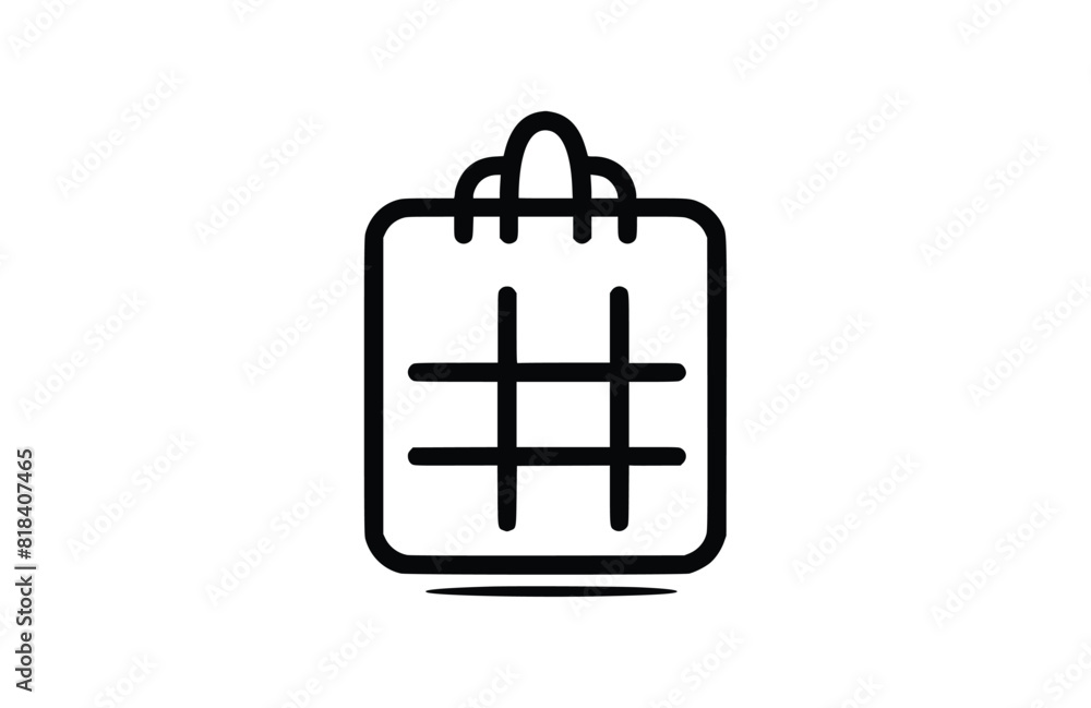 Calendar icon flat vector illustration. Calendar icon flat vector illustration.