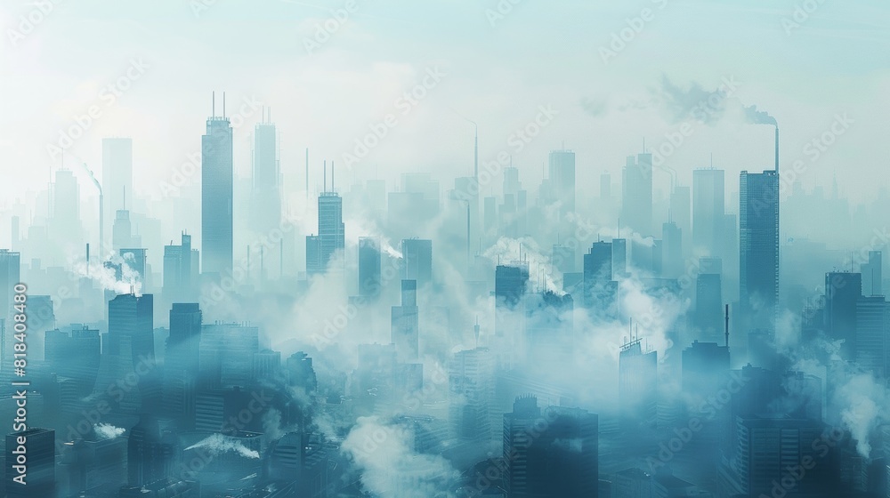 Urban Metropolis Choked by Smog: Advocating for Clean Energy Solutions in a Polluted Cityscape Urban Metropolis Choked by Smog: Advocating for Clean Energy Solutions in a Polluted Cityscape