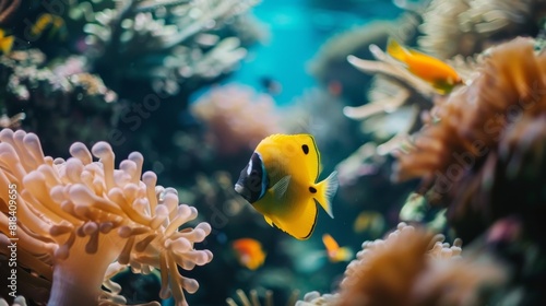 Coral reef fish underwater photo