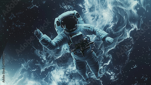 Astronaut Floating in Space