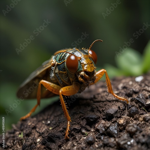 Nature's Dewy Jewels Cicada Through Macro and Micro Lenses © riko2022